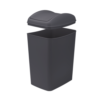 Kosz uchylny SLIM 20l 28321 antracyt