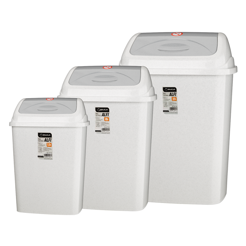 Kosz uchylny ALFI 7,5l 24210 marmur 