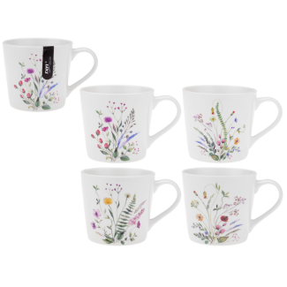 Kubek ŁĄKA 400ml z porcelany New Bone 91401