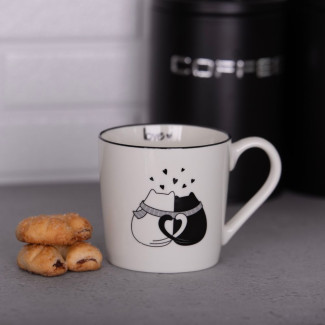 Kubek SWEET ANIMALS 390ml z porcelany New Bone 91402