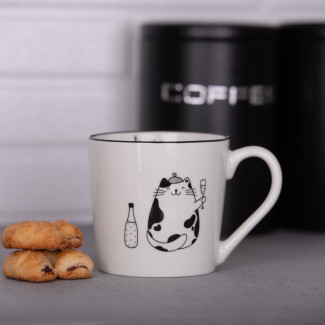 Kubek SWEET ANIMALS 390ml z porcelany New Bone 91402