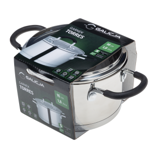 Garnek nierdzewny TORRES 16cm/1,8l 31770