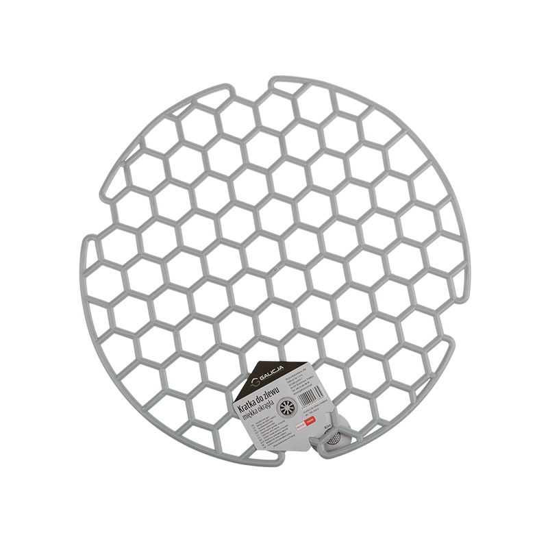 Kratka do zlewu miękka okrągła 7361 szary