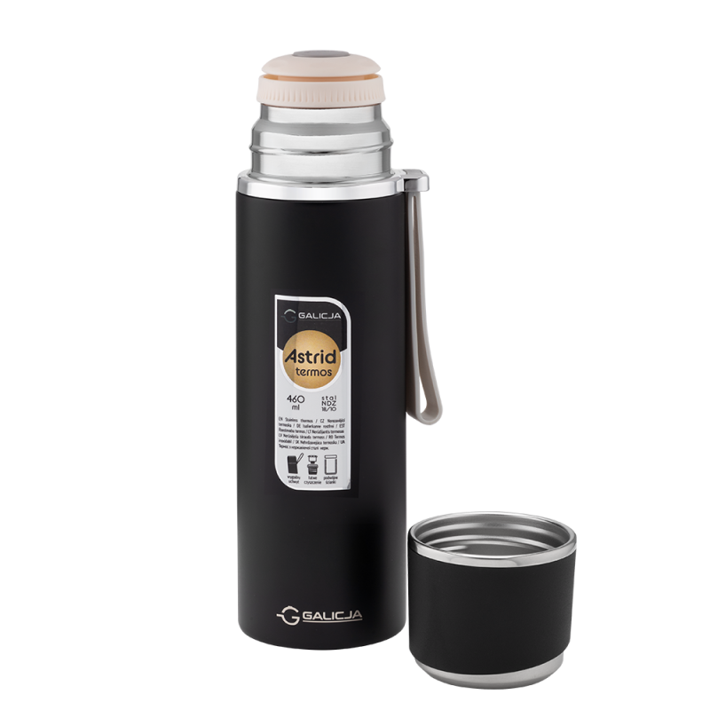 Termos nierdzewny ASTRID 460ml 27966 czarny