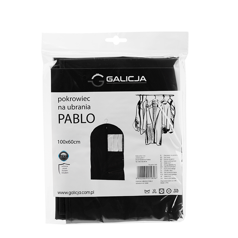 Pokrowiec na ubrania PABLO 100x60cm 25589