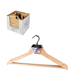 Komplet wieszaków drewnianych PABLO 3 sztuki 23980 (display 50 kompletów)