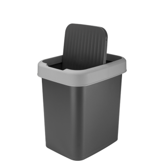 Kosz uchylny VALOR 12l 17415 szary ciemny