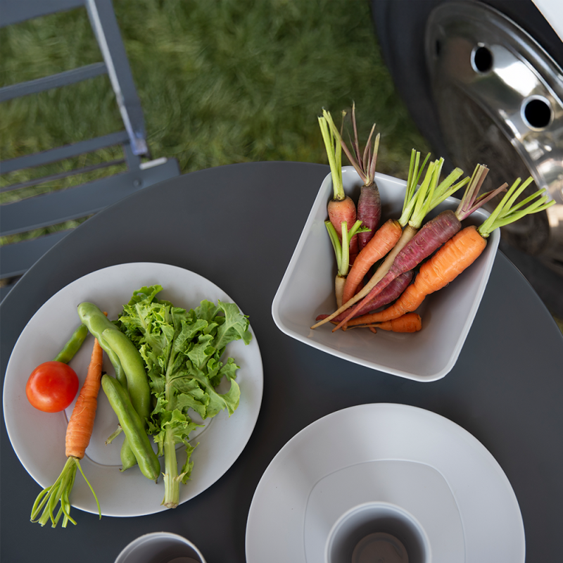 Miska kwadratowa DAISY 0,4l 17101 szary