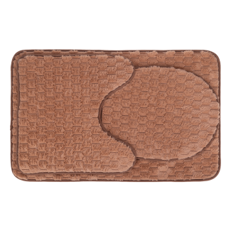 Komplet dywaników łazienkowych ANDORA 50x80/45x45/45x36cm 3 elementy 22235 brąz