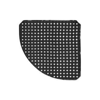 Mata łazienkowa narożna BABEL 53x53cm 29074 czarny