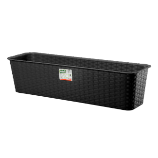 Doniczka balkonowa RATTAN 60cm 7003 antracyt 