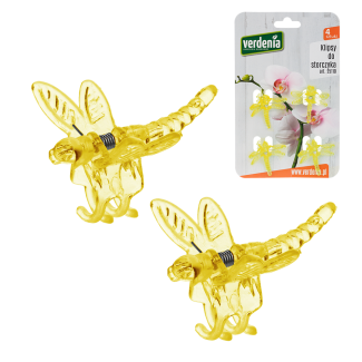 Klipsy do storczyka 4 sztuki 25110 żółty