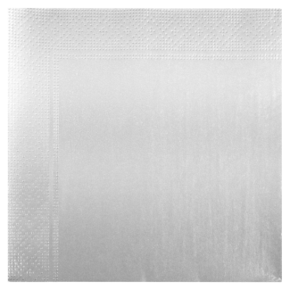 Serwetki jednokolorowe ELEGANCE 20szt., 20398 srebrne