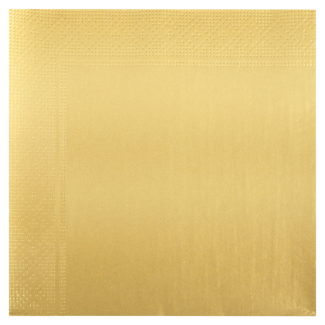 Serwetki jednokolorowe ELEGANCE 20szt., 20397 złote