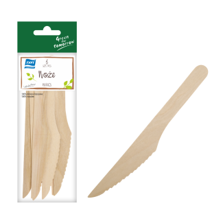 NJB Noże drewniane 6 szt, 16 cm (wersja II)