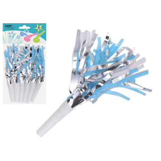 LGP Gwizdki papierowe SILVER AND BLUE 6 szt. 22196