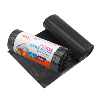 WG Worki na śmieci Prima 120l LDPE czarne, 10 szt. 10717