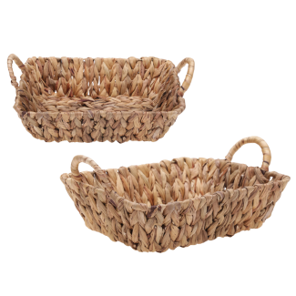 Koszyk z hiacyntu wodnego (prostokątny) 29x22xH8 cm 91867