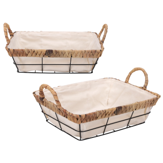 Koszyk na pieczywo (prostokątny) 28,5x22,5xH8,5 cm 61659
