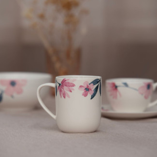 Kubek PINK PETAL 360 ml z porcelany New Bone 91436