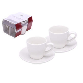 Komplet filiżanek ESPRESSO 4el. 90ml z porcelany 91443