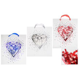 Torebka prezentowa HEART 270x320x110 mm 20366