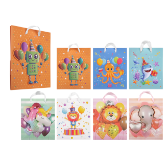 Torebka prezentowa 3D LITTLE ANIMALS M 180x220x100 mm 20350