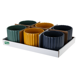 Osłonka ceramiczna KOLOR 12cm 26752 (tacka 6 sztuk)