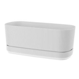 Doniczka owalna PERA 29x13cm 09342 biały