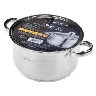 Garnek nierdzewny SOLID 20cm/3,3l 34634