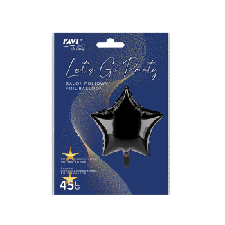 LGP Balon foliowy STAR 32119 black