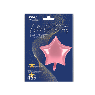 LGP Balon foliowy STAR 32126 light pink