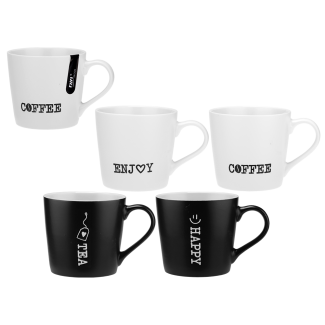 Kubek BLACK OR WHITE 400ml z porcelany New Bone 81497