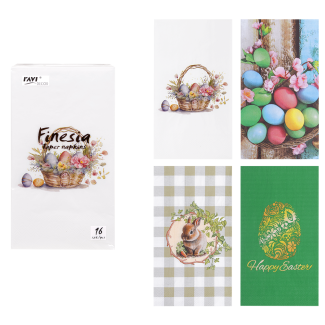Serwetki FINESIA 40x33cm 16szt Easter collection 30325 wz.3