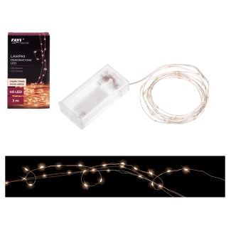 Lampki dekoracyjne 40LED (ciepłe/białe) 2m 22199