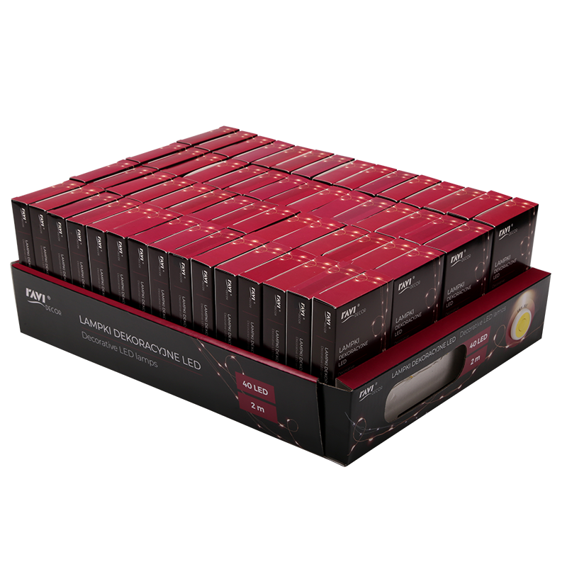 Lampki dekoracyjne 40LED (ciepłe/białe) 2m 22199