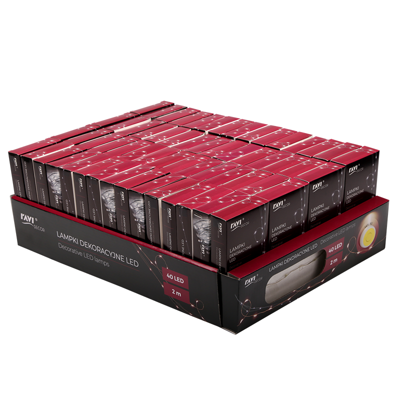 Lampki dekoracyjne 40LED (zimne/białe) 2m 32100