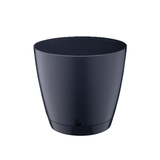 Doniczka z podstawką BEGONIA 16cm 43711 antracyt