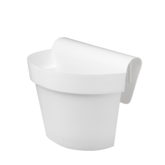 Doniczka balkonowa z uchwytem ESPRIT 30x20cm 43568 biały