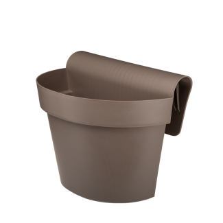 Doniczka balkonowa z uchwytem ESPRIT 30x20cm 43568 mokka