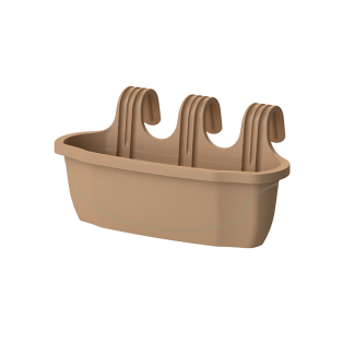 Doniczka balkonowa z uchwytem NIZZA L 43605 mokka