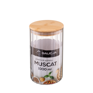 Pojemnik szklany MUSCAT 1000ml 40406