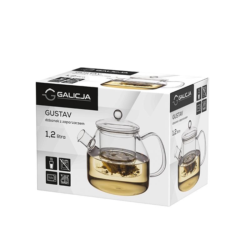 Dzbanek z zaparzaczem GUSTAV 1,2l 40079