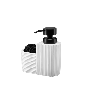 Dozownik na płyn z gąbką RIBBON 29956 (int) biały