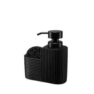 Dozownik na płyn z gąbką RIBBON 29956 (int) czarny