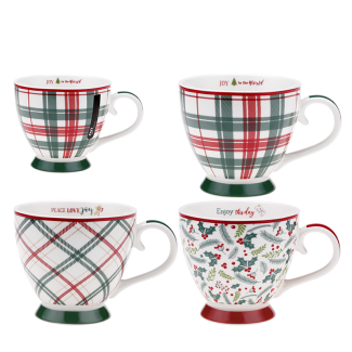 Kubek CHRISTMAS 400ml z porcelany New Bone 91459