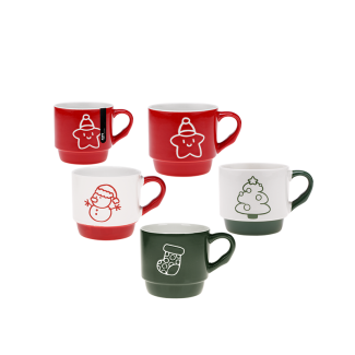 Kubek DECEMBER CHARM 300ml z porcelany New Bone 91472