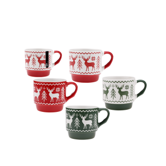 Kubek RENIFER 300ml z porcelany New Bone 91460