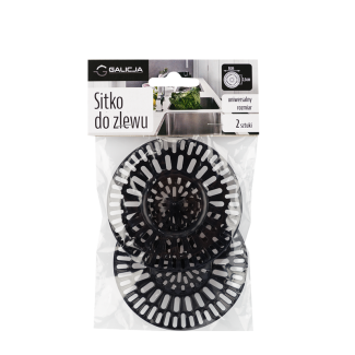 Komplet sitek plastikowych do zlewu 2 sztuki 0605