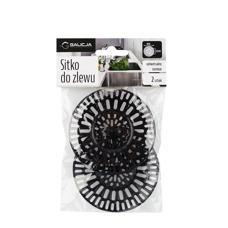 Komplet sitek plastikowych do zlewu 2 sztuki 0605